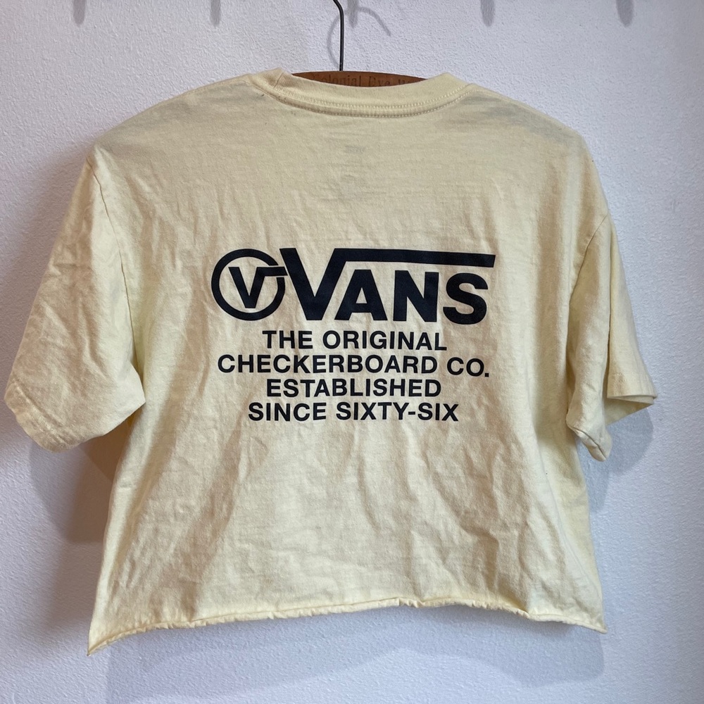 Cropped Yellow Vans Top